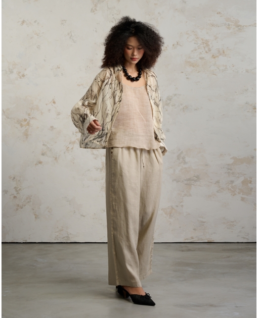 Bụi - Tie-back button up